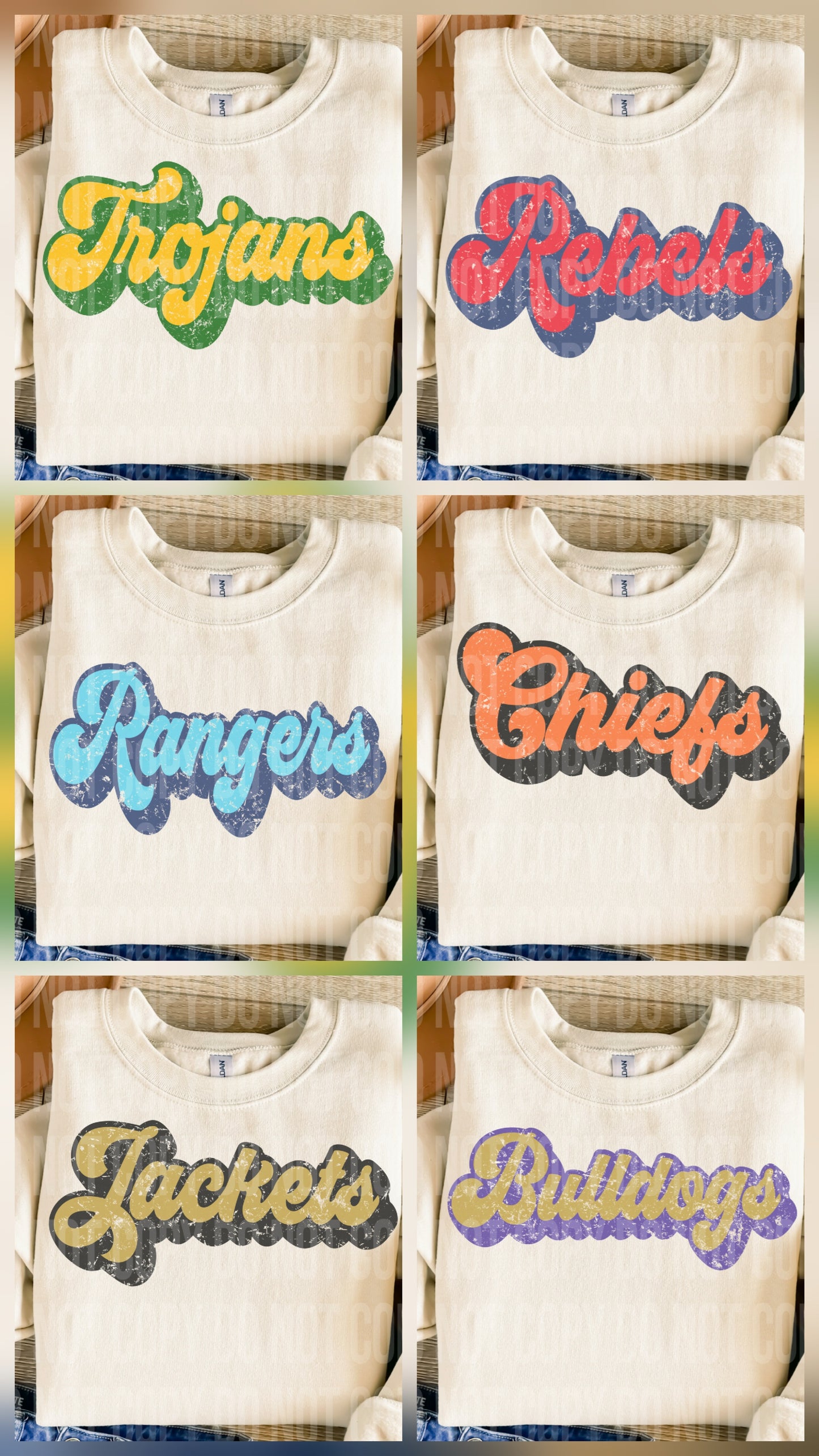 DRIVE Vintage grunge mascots