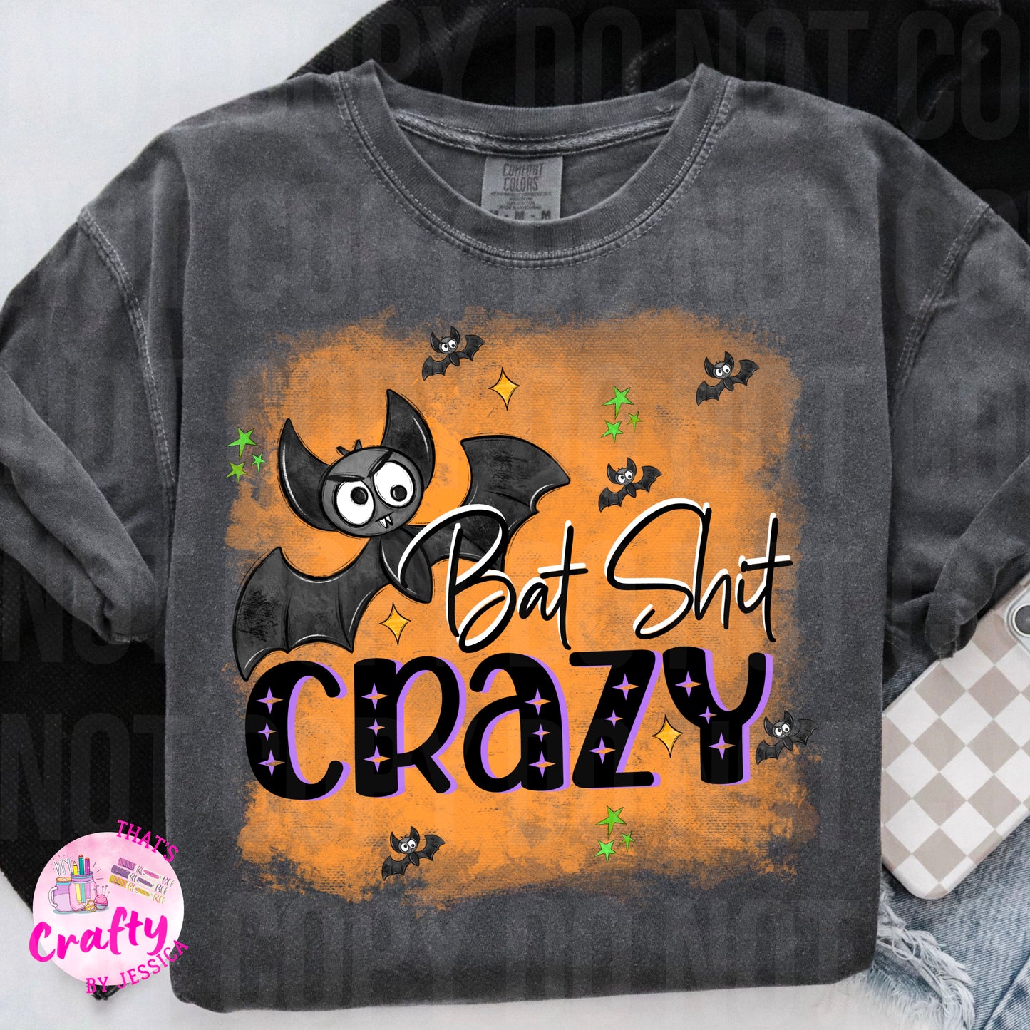 Bat Shit Crazy Halloween PNG