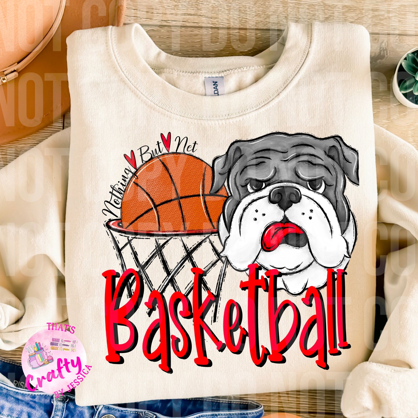 Bulldog Basketball PNG (2 versions)