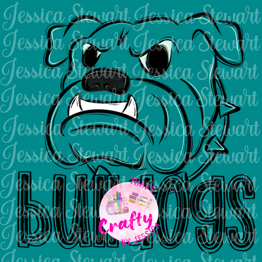 Bulldogs black outline mascot png