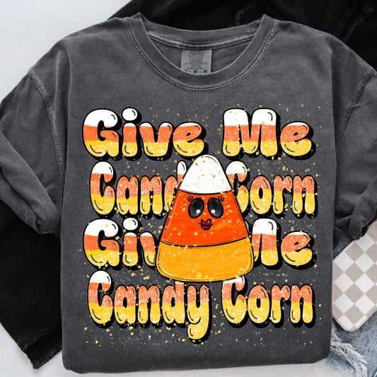 Candy Corn Glitter Halloween PNG