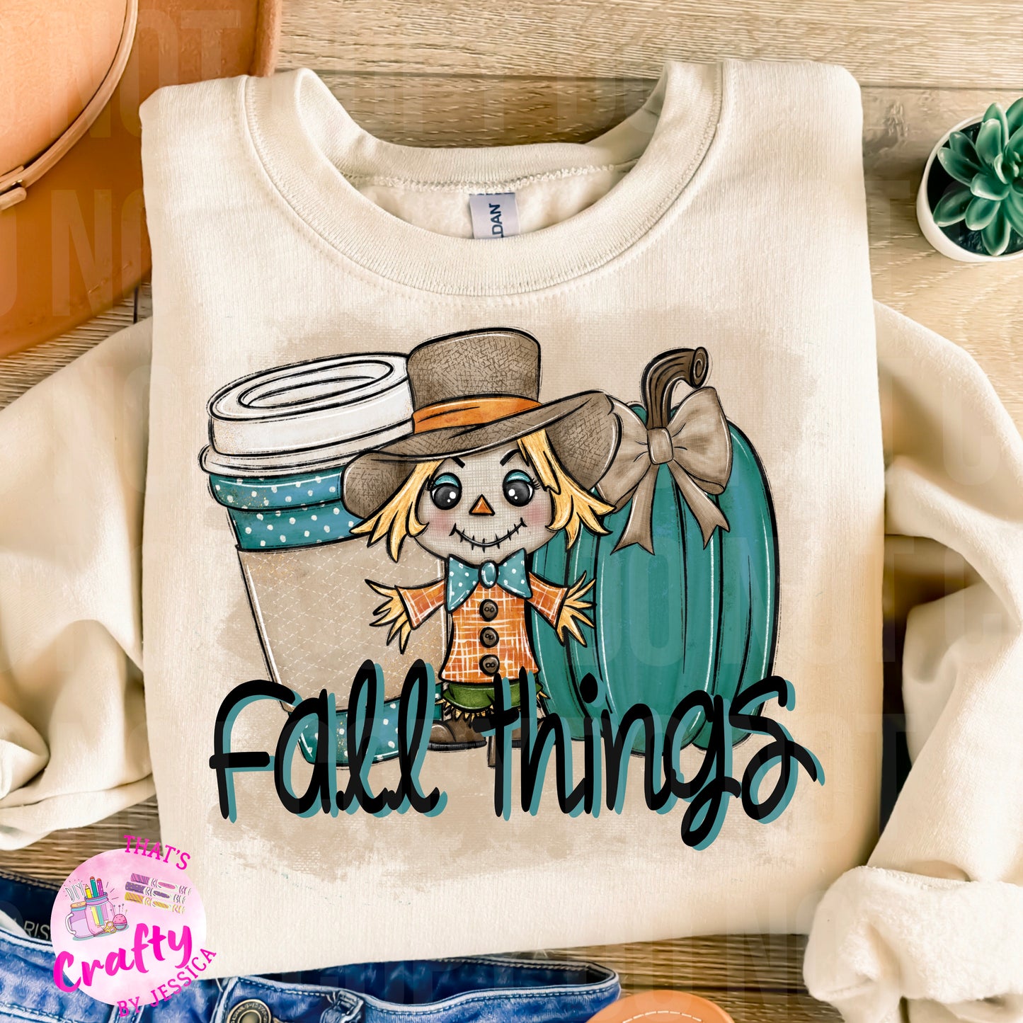 Fall Things Scarecrow PNG