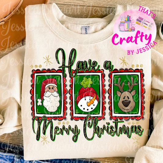 Have a merry Christmas stamp png