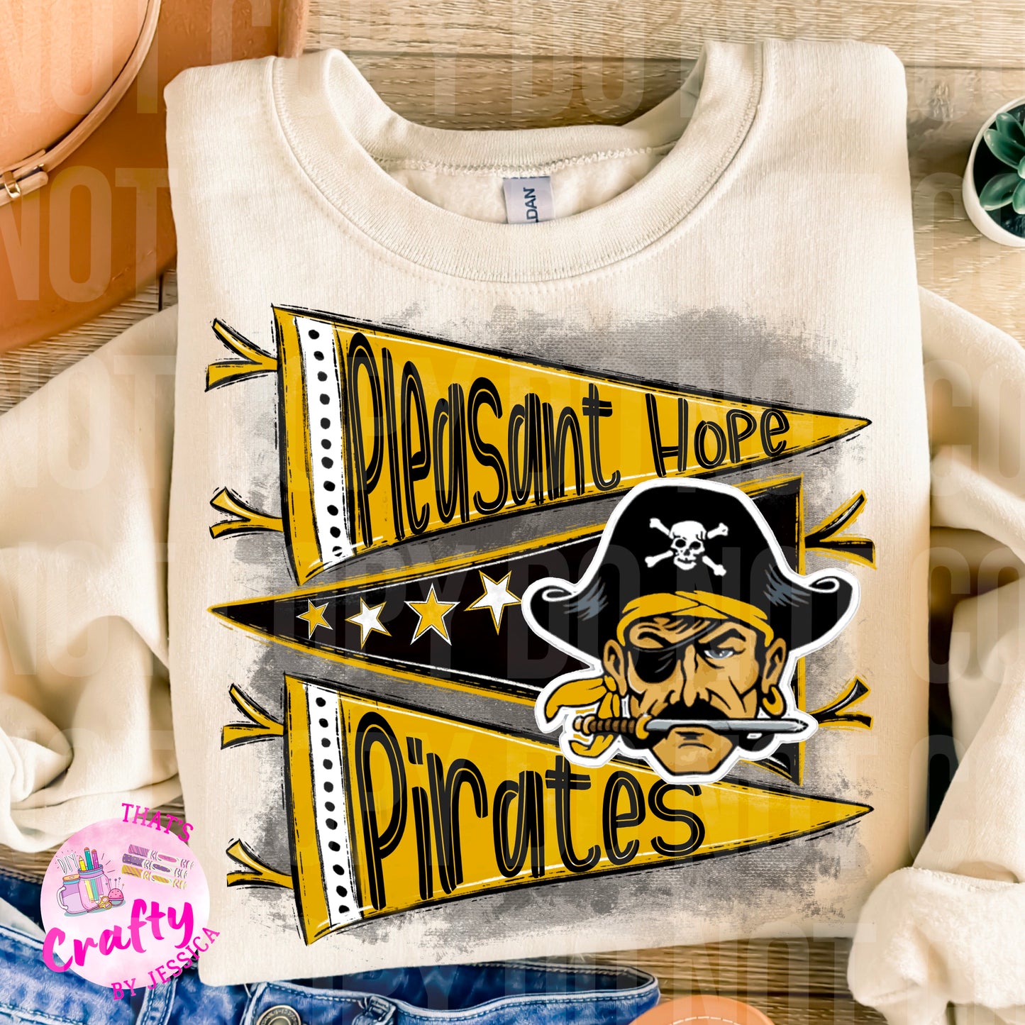 Pleasant Hope Pirates Pennant PNG