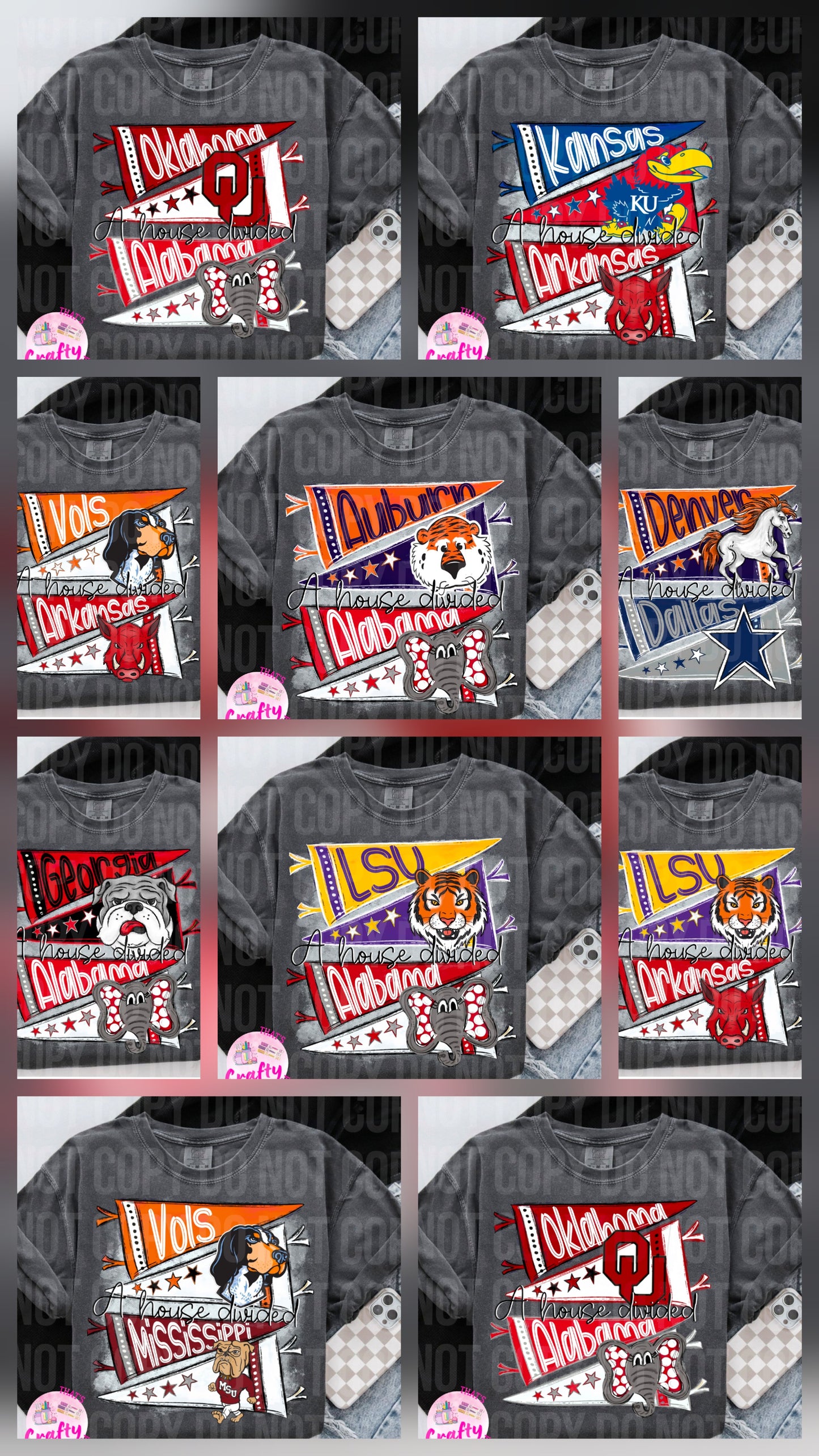 College/NFL teams bundle png