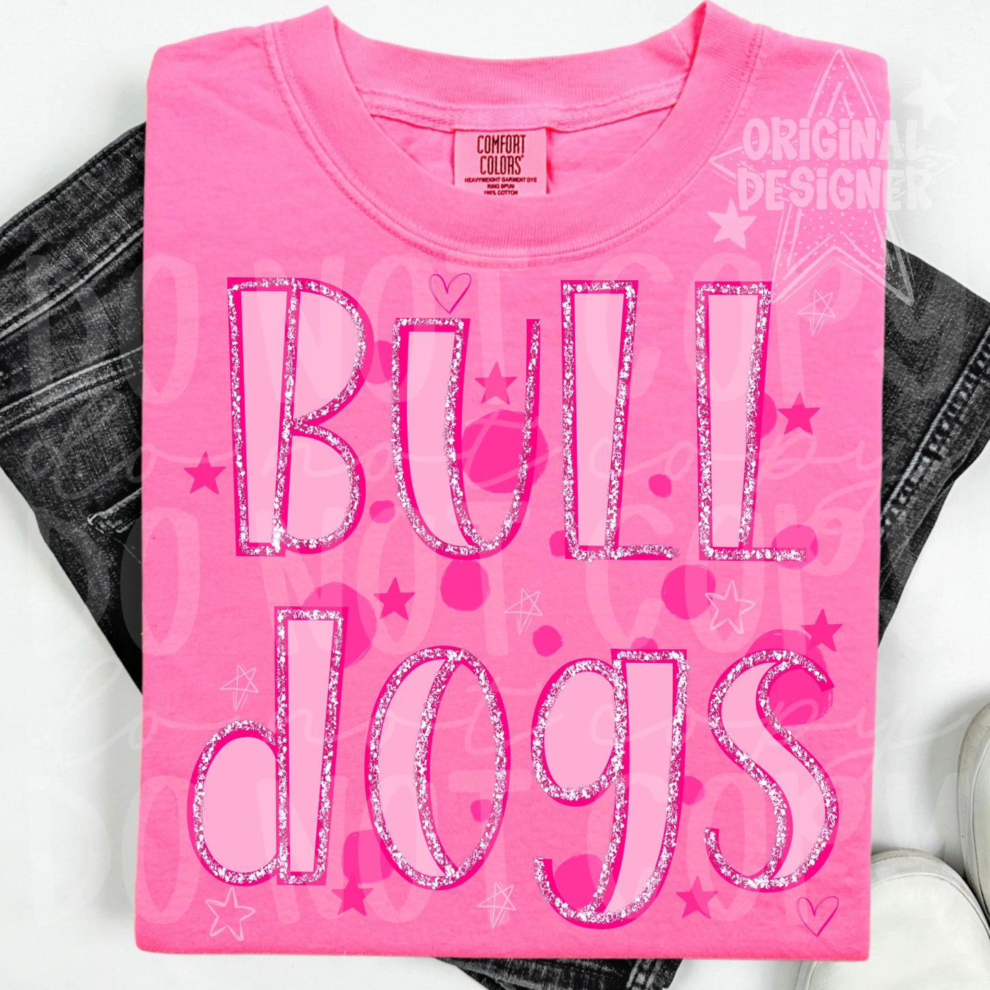 Pink out mascots digital design