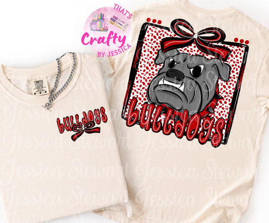 CUSTOM dalmation square WITH POCKET digital design